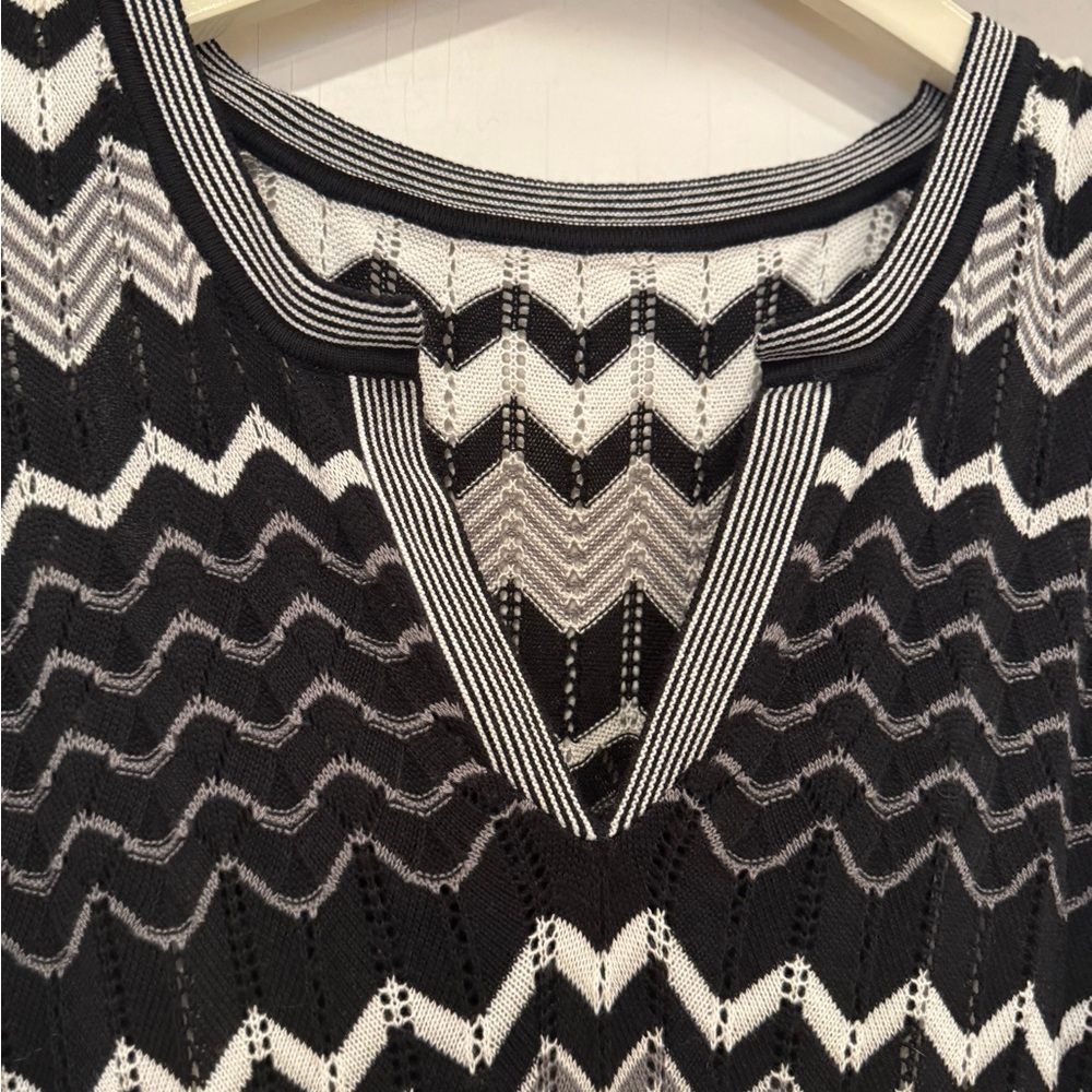 Jessica Simpson Black and White Maxi Dress